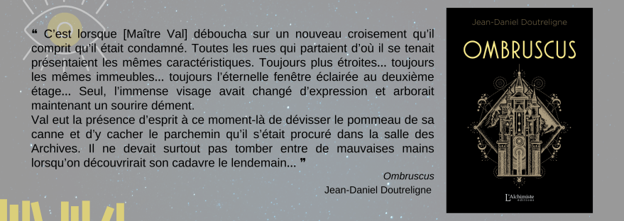 Ombruscus - JD Doutreligne - Ed L'Alchimiste - Imagin'encre